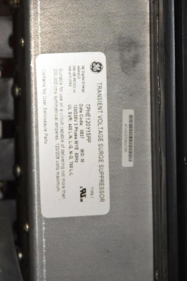 General Electric TPHE120Y15PP 3ph Transient Voltage Surge Suppressor SS200-4 NEW