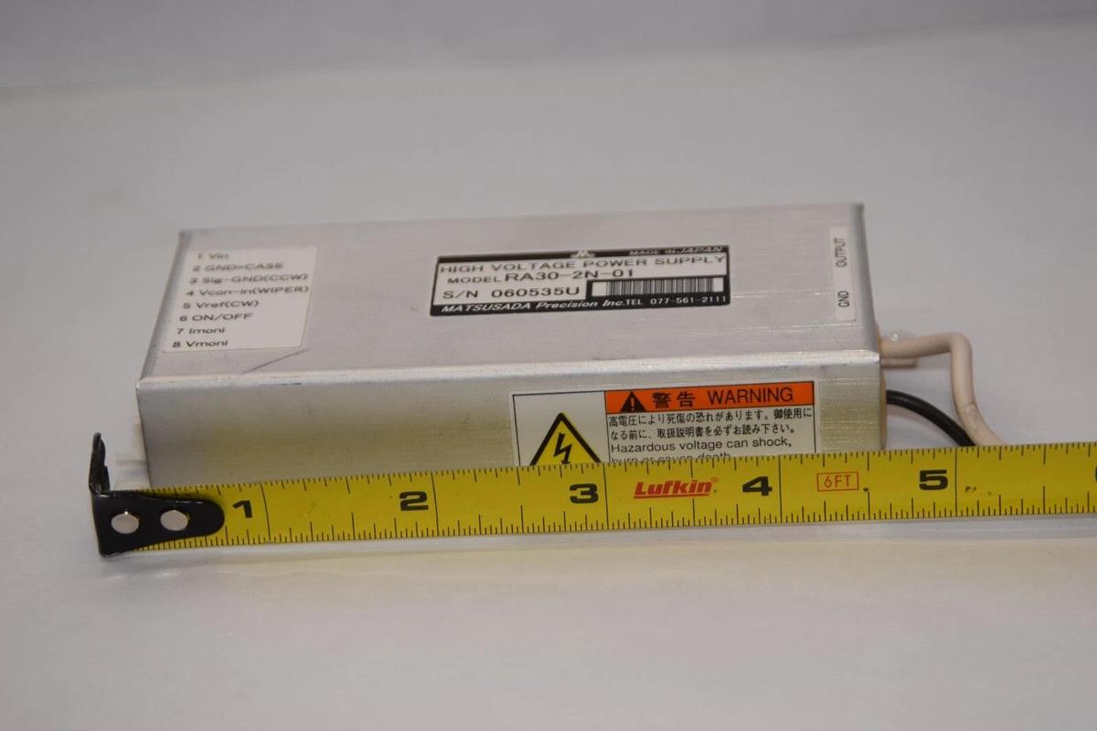 Used MATSUSADA RA30-2N-01 High Voltage Power Supply