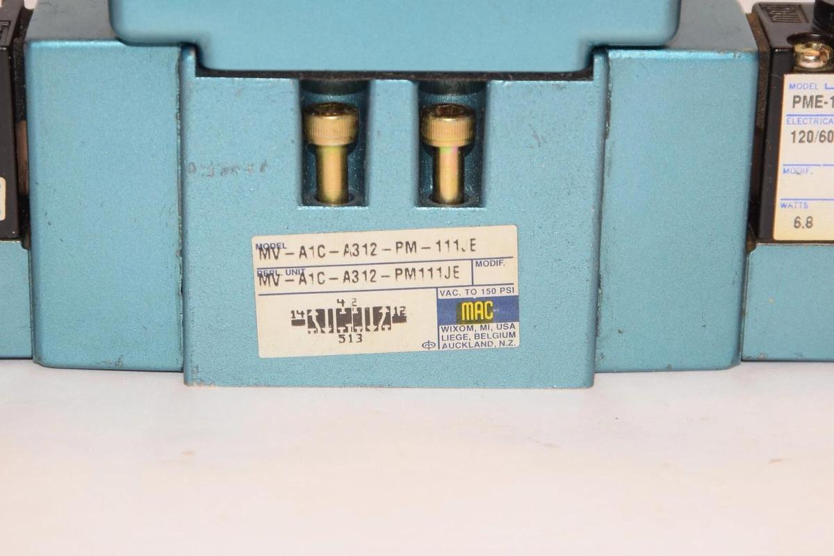 (NEW) MAC MV-A1C-A312-PM-111JE 150psi Solenoid Valve