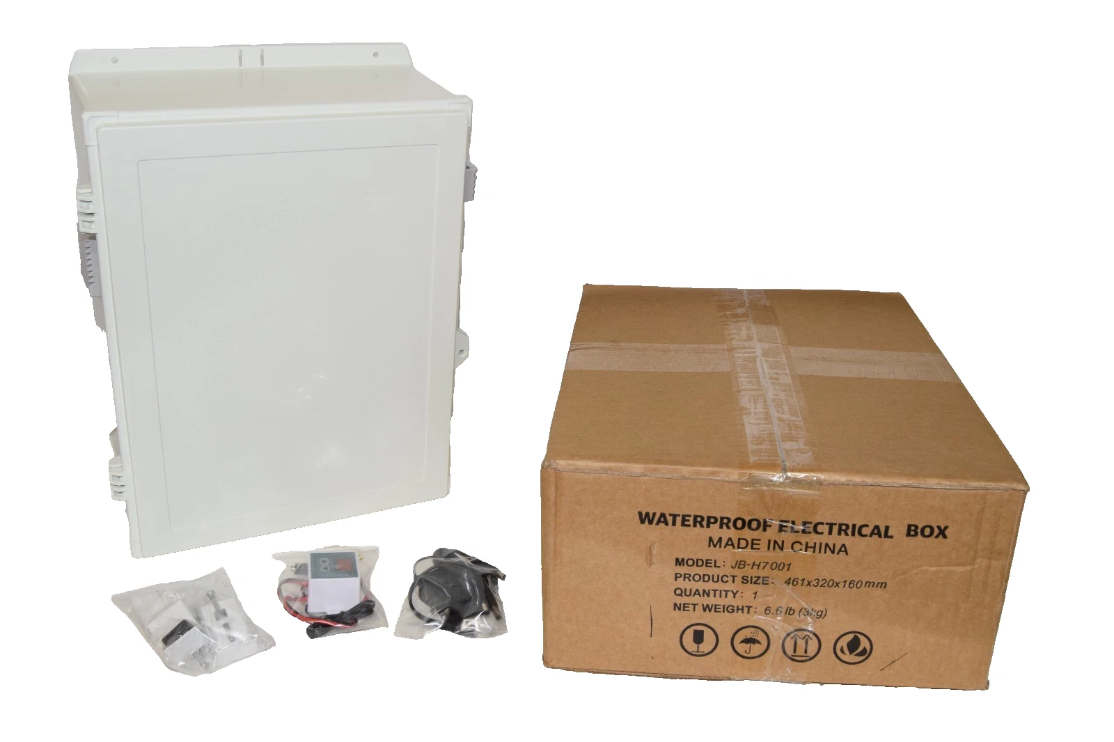 Akwscyby Waterproof Electrical Box 18x12.5x6" JB-H7001 JBH7001 (New)