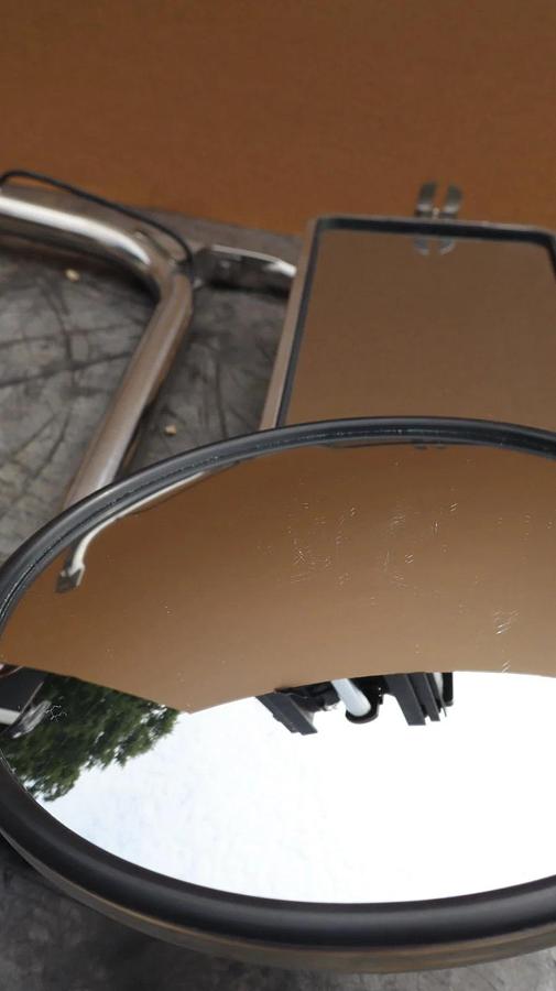 Right Hand Semi Truck Wired Mirror Assembly Cab Door RH Passenger Side (NEW)