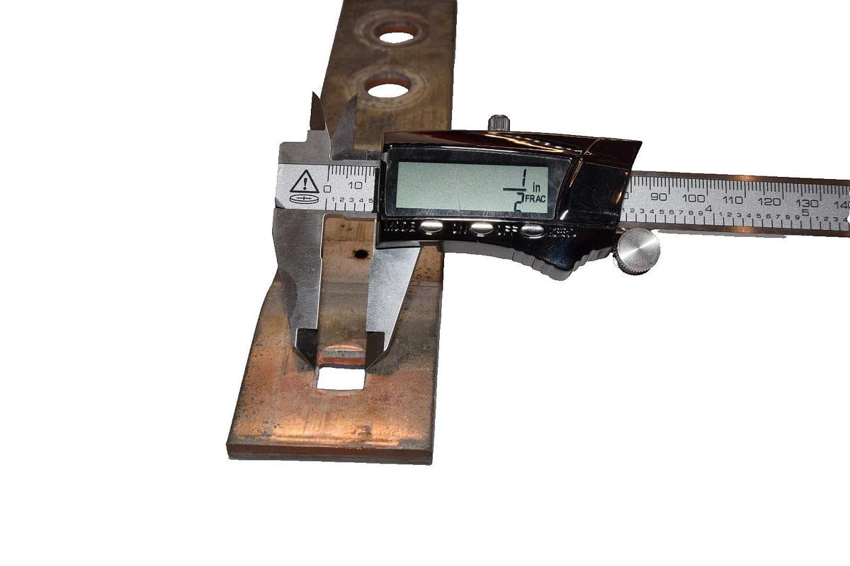 Used Buss Bar 9-1/2" x 2" x 1/4" Copper