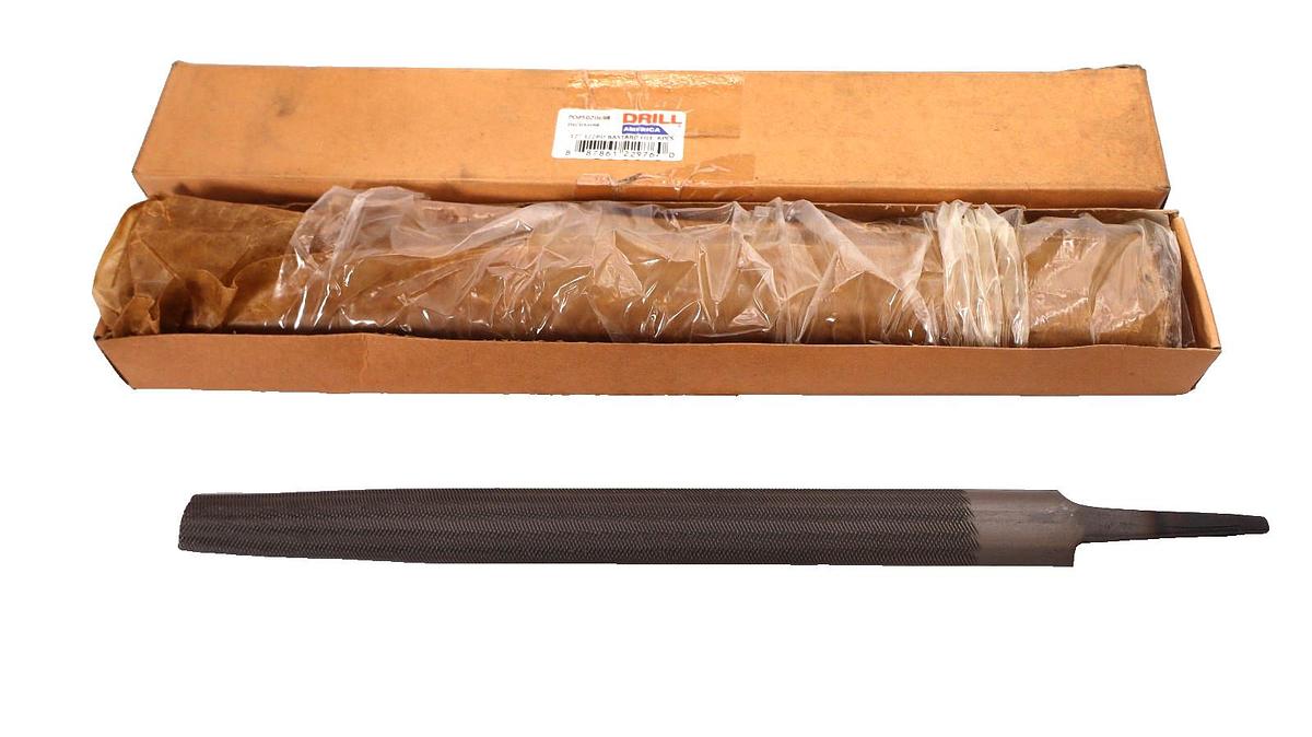 Drill America 12" Half Round Bastard File DIC05094 (New - Box of 6)