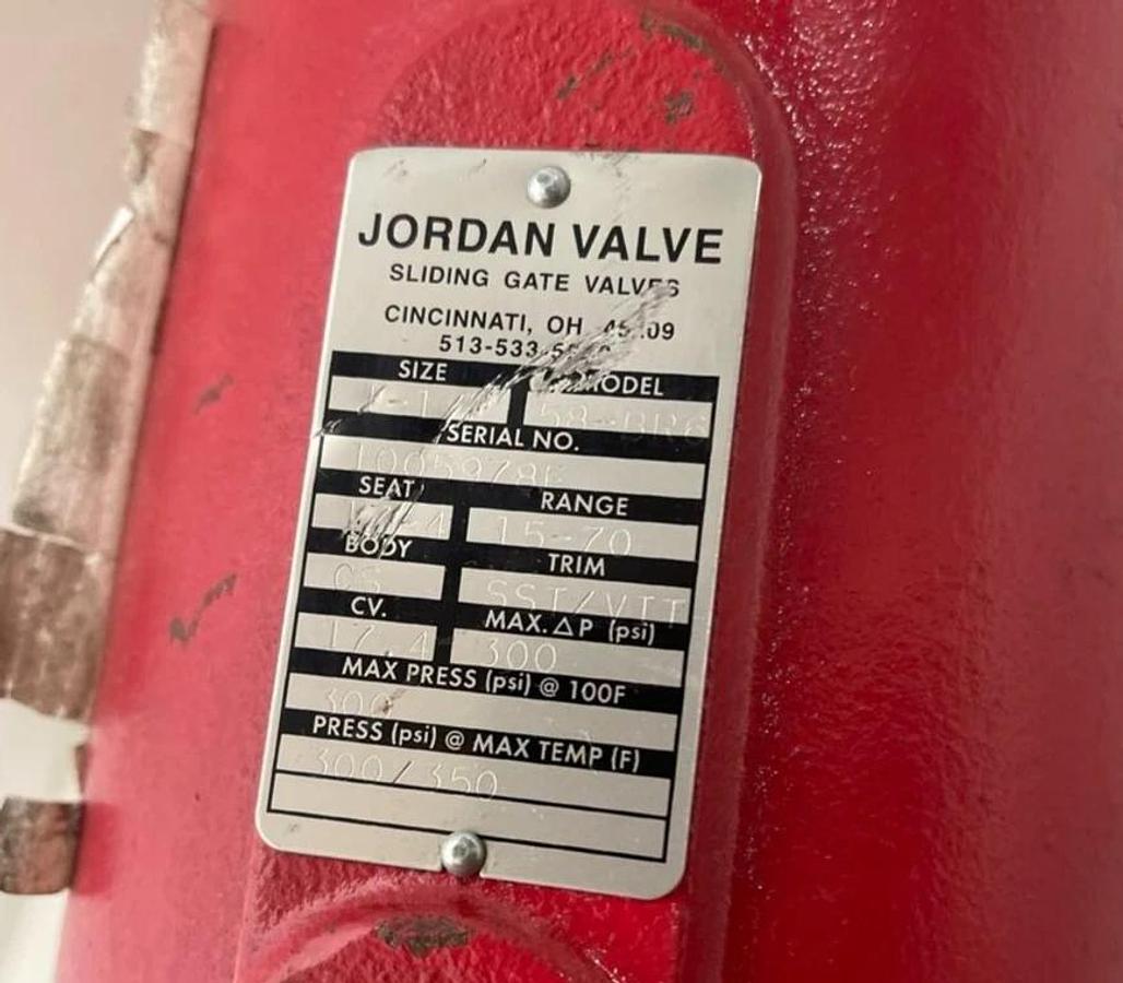 Jordan Sliding Gate Valve 1-1/4" 58-BR6 58BR6 MK-58-BR6 300psi max (NEW)