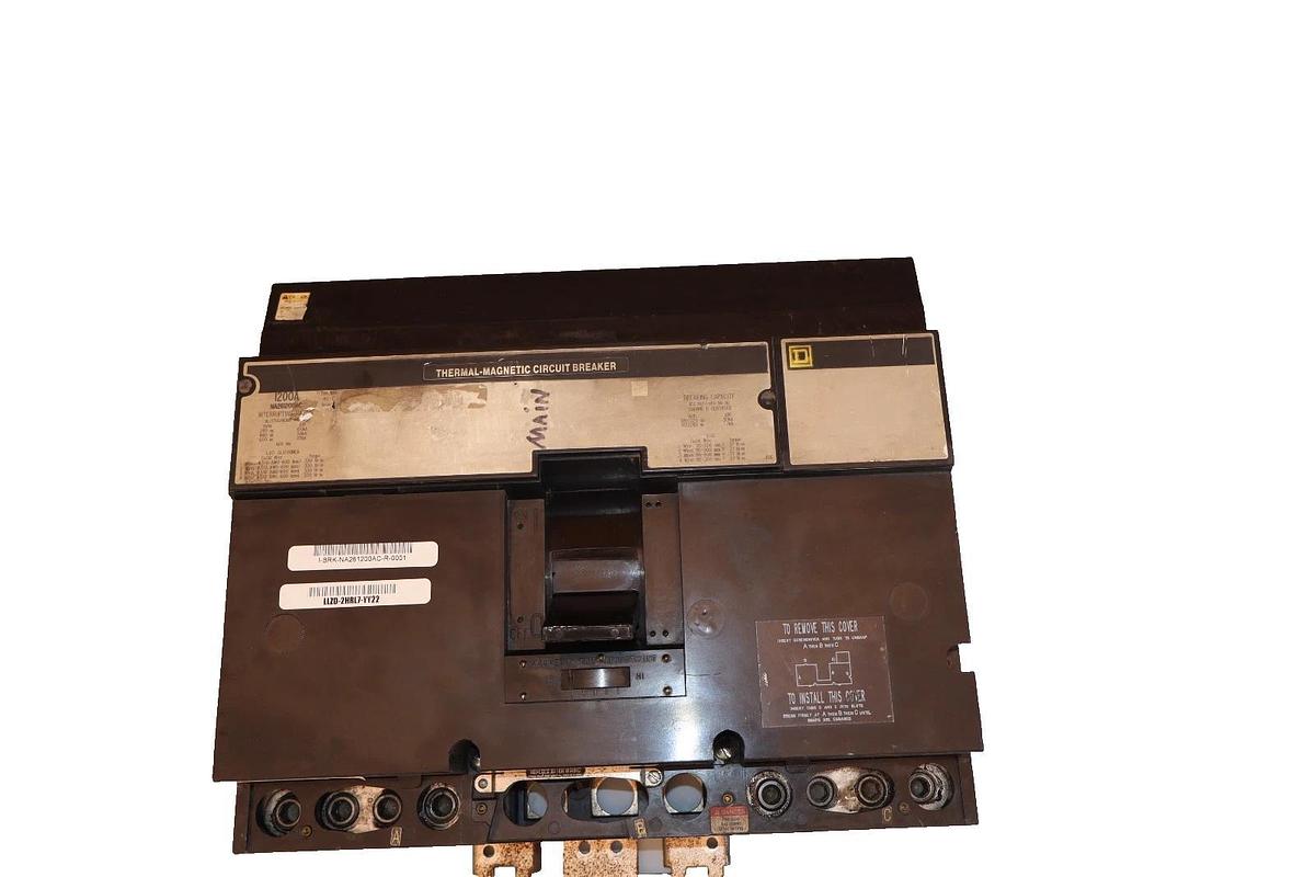 Used Square D I-Line Thermal-Magnetic Circuit Breaker 1200A 2 pole 600V NA261200AC