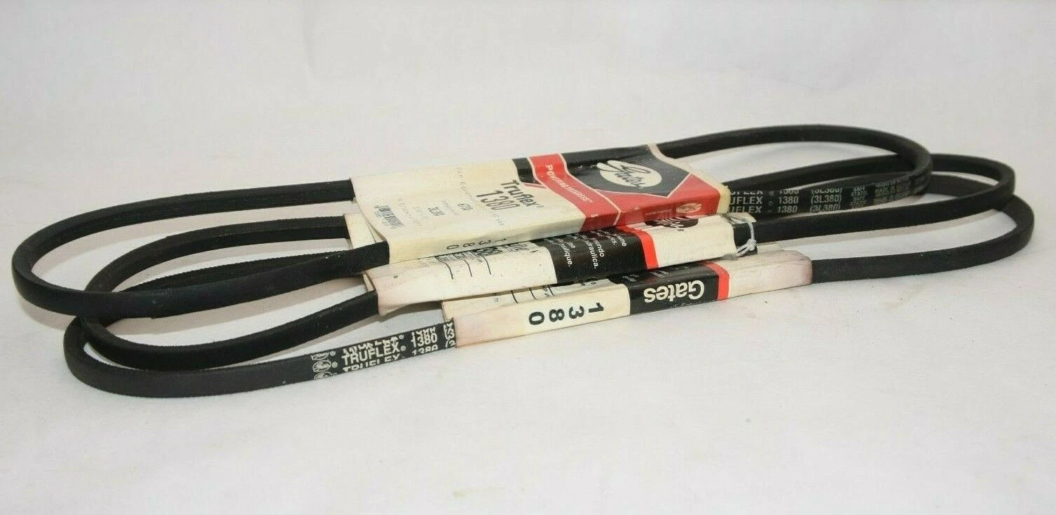 (NEW - Lot of 3) GATES 1380 6738 3L380 3/8" x 33" Truflex V-Belt