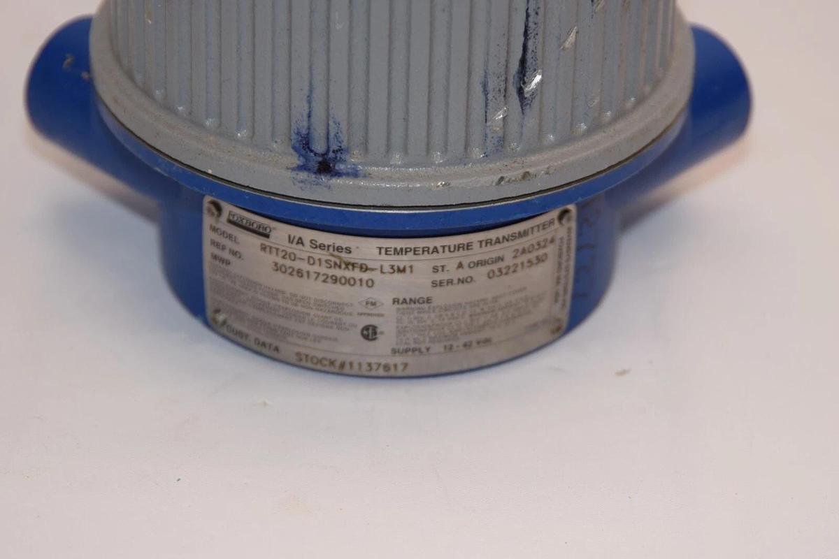 Used FOXBORO RTT20-D1SNXFD-L3M1 12-42 Vdc I/A Series Temperature Transmitter