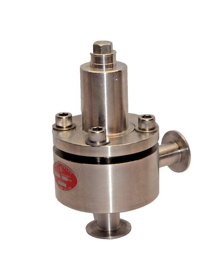 Used FUJI PUMP Co. Type SV 3 kg/cm2 SS Sanitary Pressure Regulating Relief Valve 1"