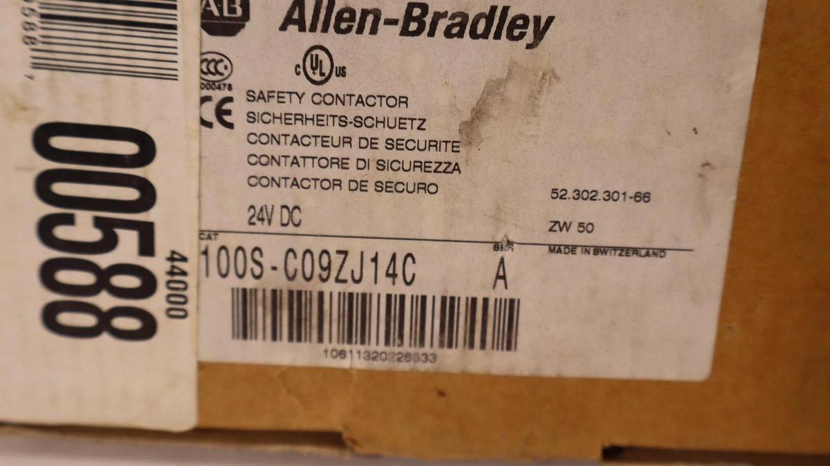 Allen Bradley 100S-C09J14C Series A 24V Coil Guardmaster Safety Contactor (New)