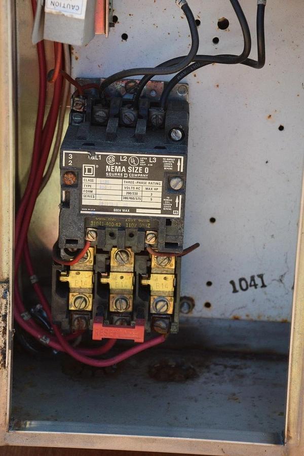 Used Square D S/S 8539-SCW43 Stainless steel 8536 SBO 2 Size 0 Starter contactor