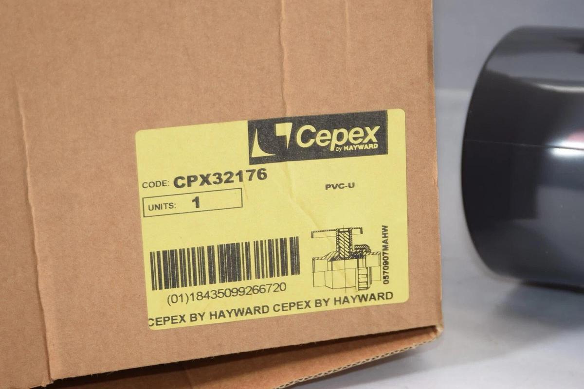 (NEW) CEPEX Hayward CPX32176 PVC-U 2-1/2" Uniblock Single Union Valve