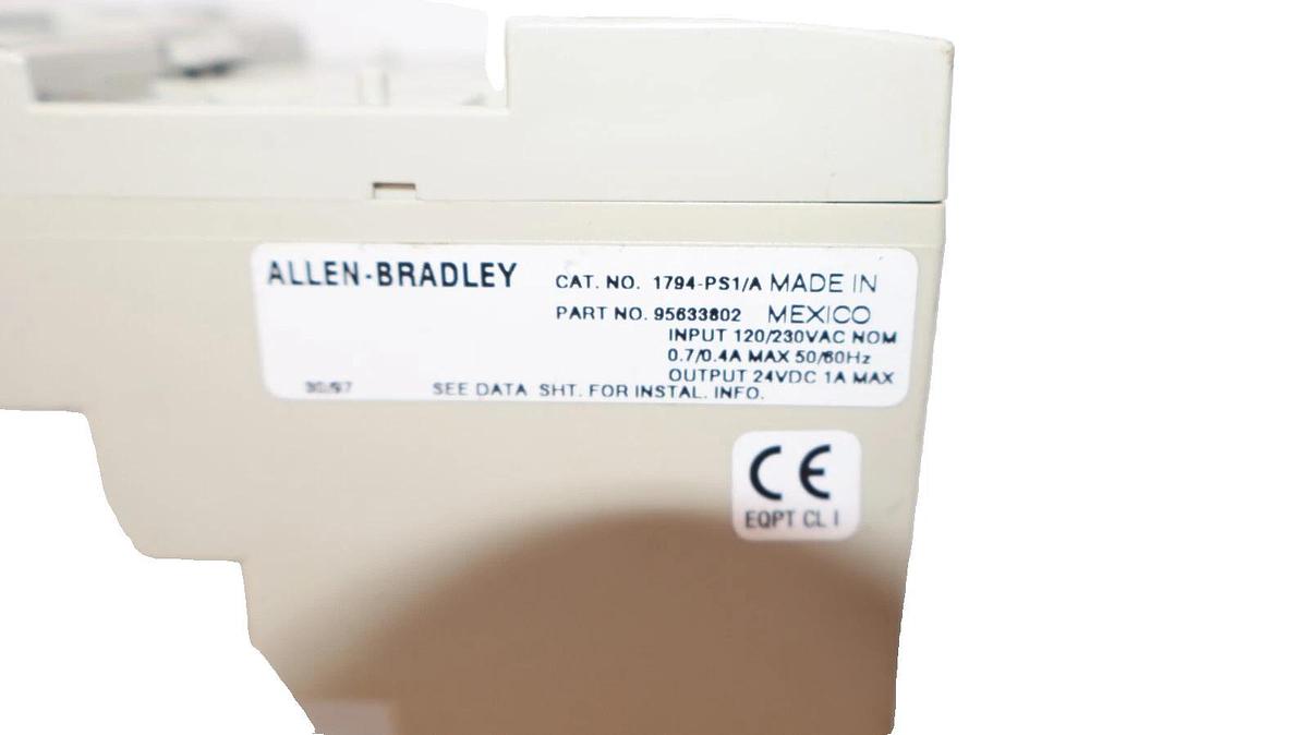 Used ALLEN BRADLEY Flex I/O Power Supply 1794-PS1  1794-PS1/A  9566802 24V