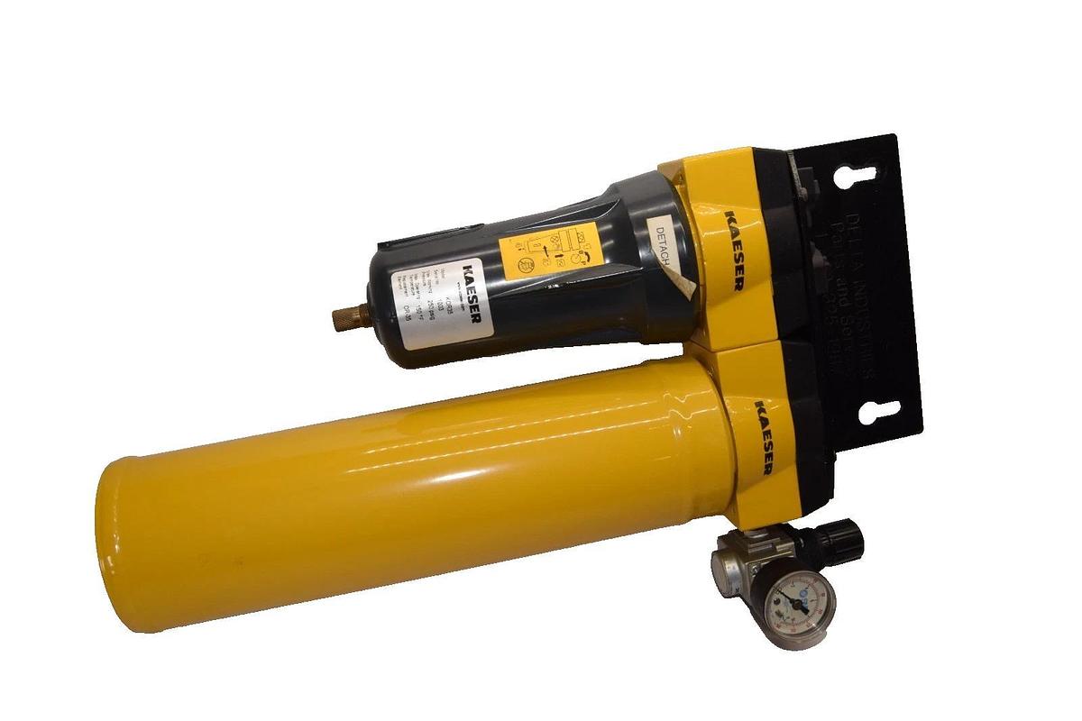 Used Kaeser Compressed Air Membrane Dryer Assm w/ Cartridges KMM2-3F, KOR35 3/8" NPT