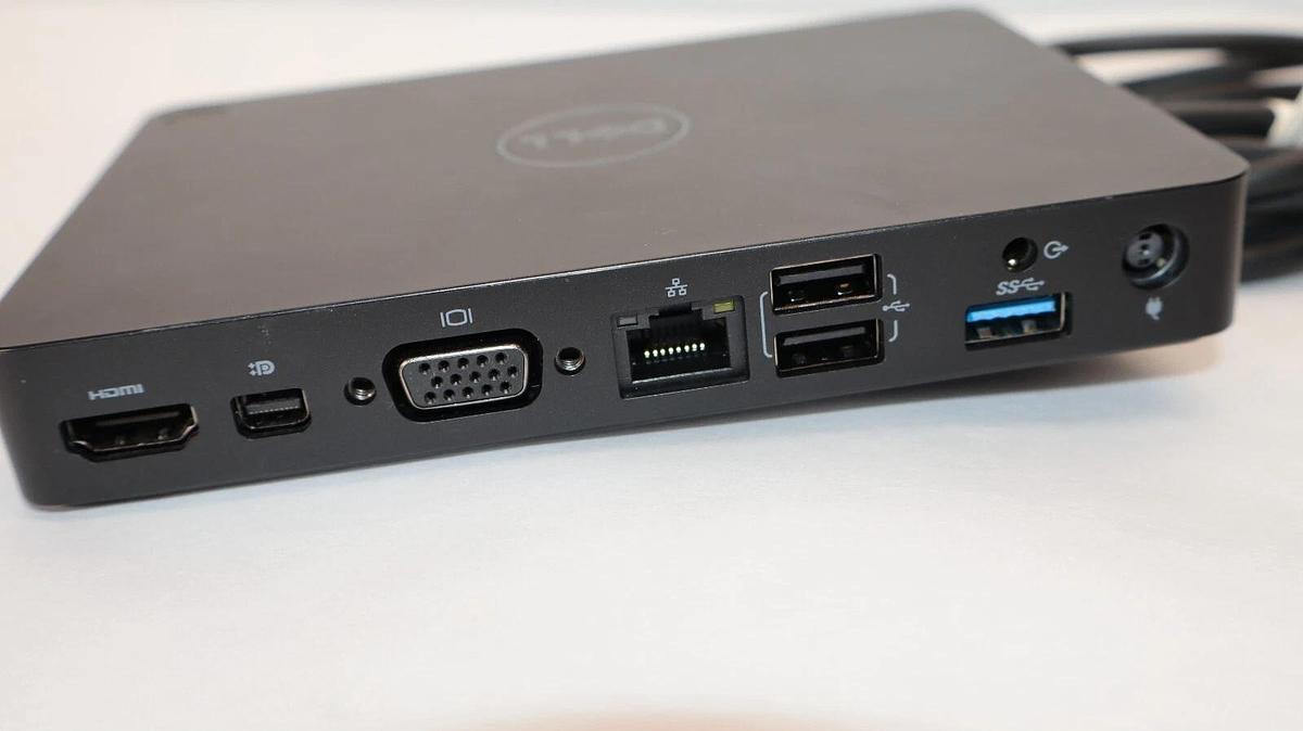 Used DELL WD15 , K17A , K17A001 19.5V - 6.7A/9.23A Docking Station