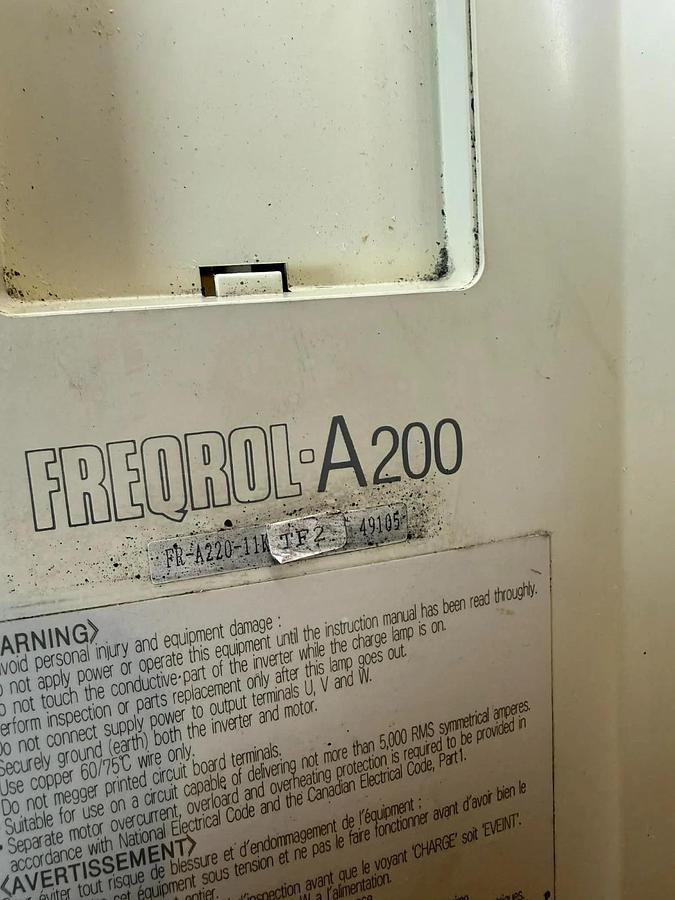 Used Mitsubishi Freqrol A-200 15hp Inverter Drive FR-A220-11K-TF2 FRA22011KTF2