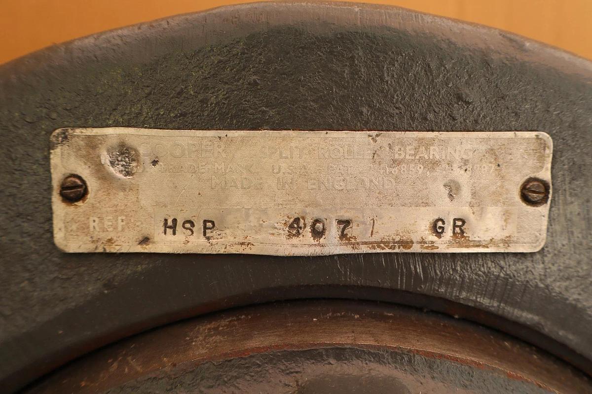 Refurbished Cooper Pillow Block Bearing Split Roller 4-Bolt HSP4071GR HSP407GR 4-7/16 REFURB