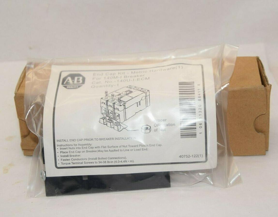 (NEW) ALLEN BRADLEY 140U-I-ECM 140UIECM End Cap Kit - Metric Hardware