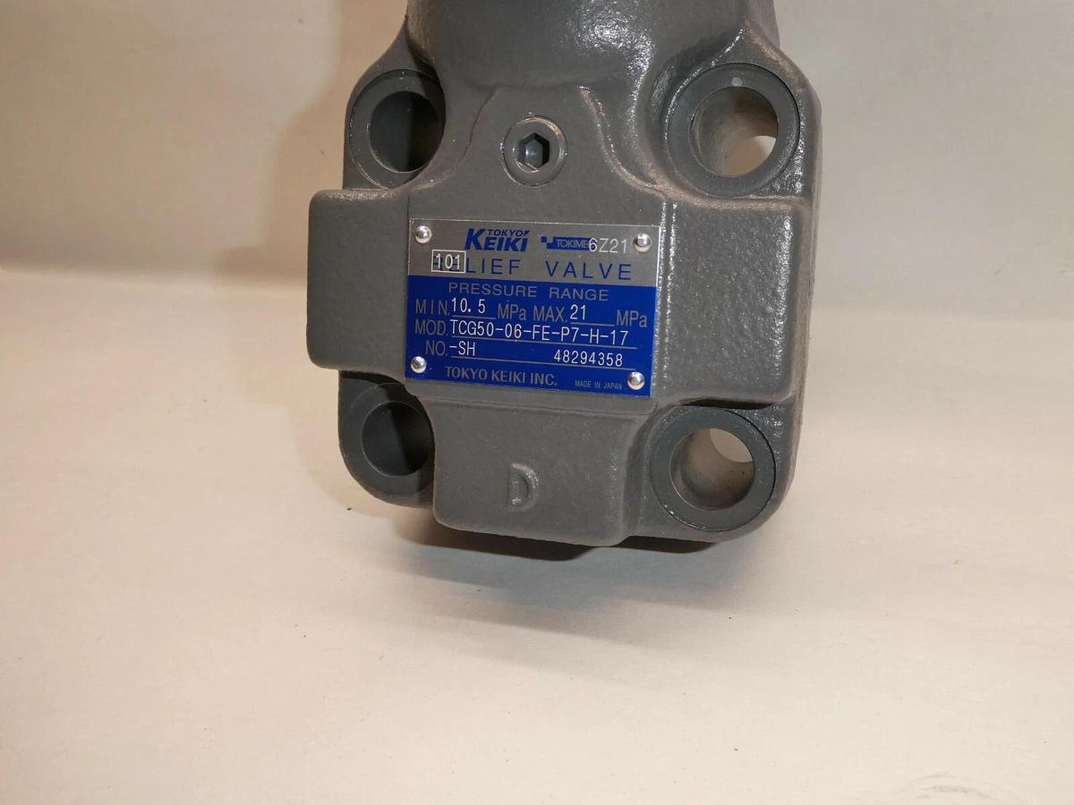 (New) Tokyo Keiki Pressure Relief Valve TCG50-06-FE-P7-H-17  TCG50 06 FE P7 H 17