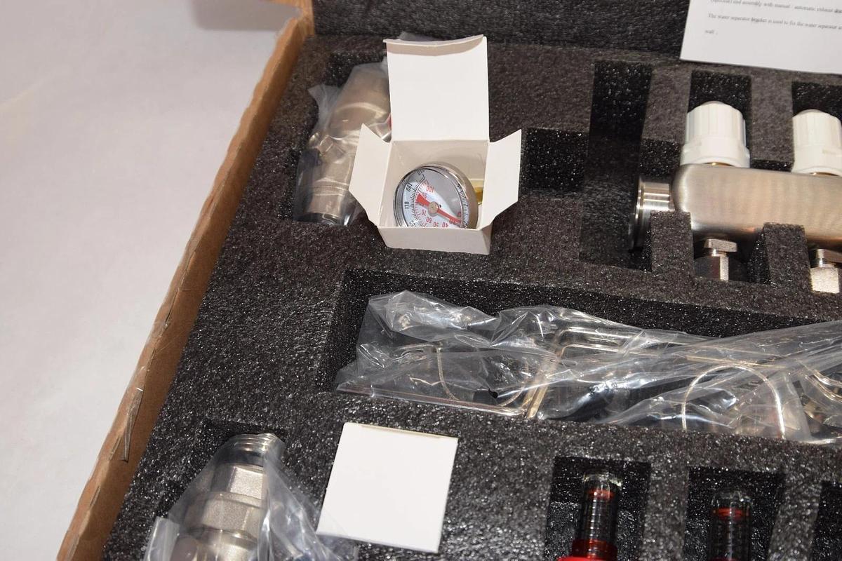 (NEW) WISEWATER 2 Loop Pex/Radiant Heat Manifold