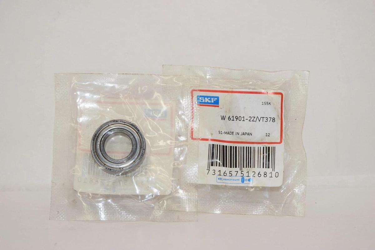 (NEW - Lot of 2) SKF W61901-2Z/VT378 Bearing
