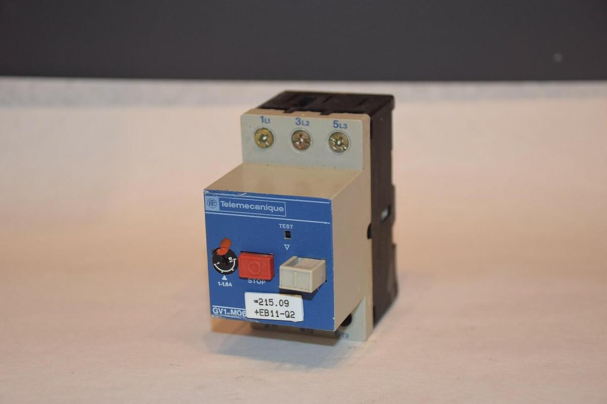 Used TELEMECANIQUE GV1-M06 GV1M06 1-1.6A 660V 50/60Hz MOTOR CIRCUIT BREAKER