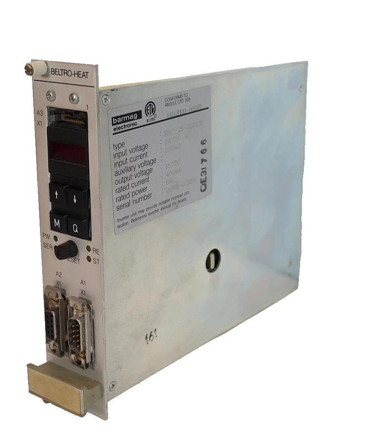 Used Barmag Beltro-Heat Inverter Control Module BHC-25-3ZV101  24vdc 6w BHC253ZV101