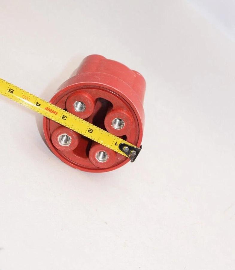 (NEW) Indicator Standoff Fuse Red Poly Isolator 3/8"x16