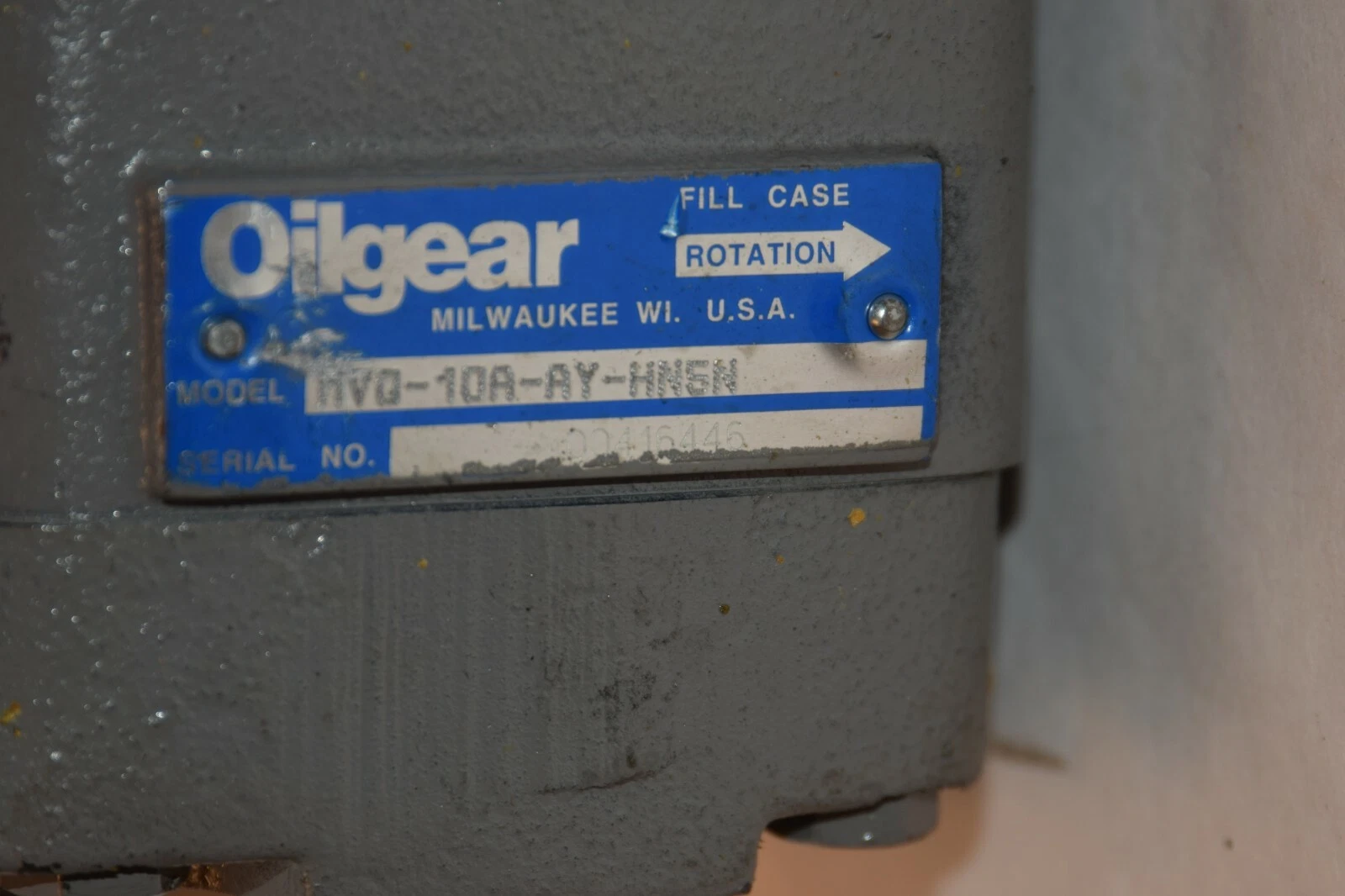 (New) Oilgear Hydraulic Pump MVQ-10A-AY-HN5N MVQ 10A AY HN5N