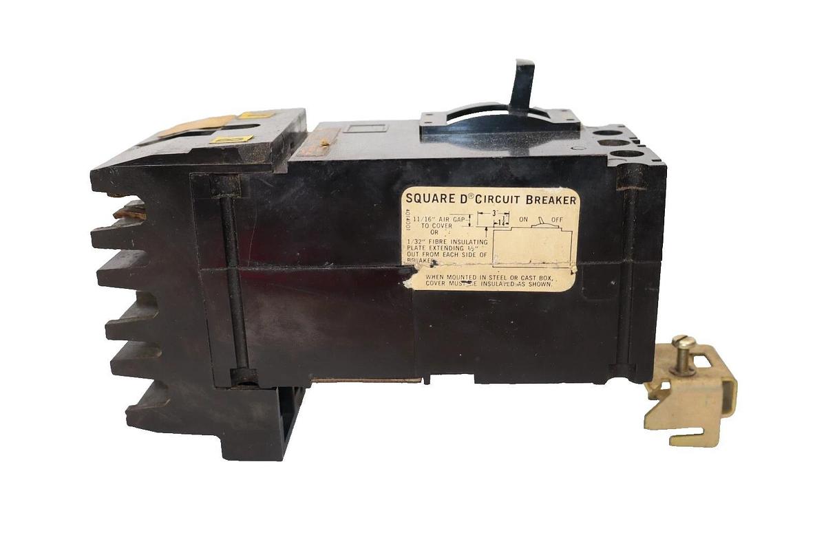 Used SQUARE D FA26040 40A 40 Amp 600Vac 600v 3P I-Line Circuit Breaker