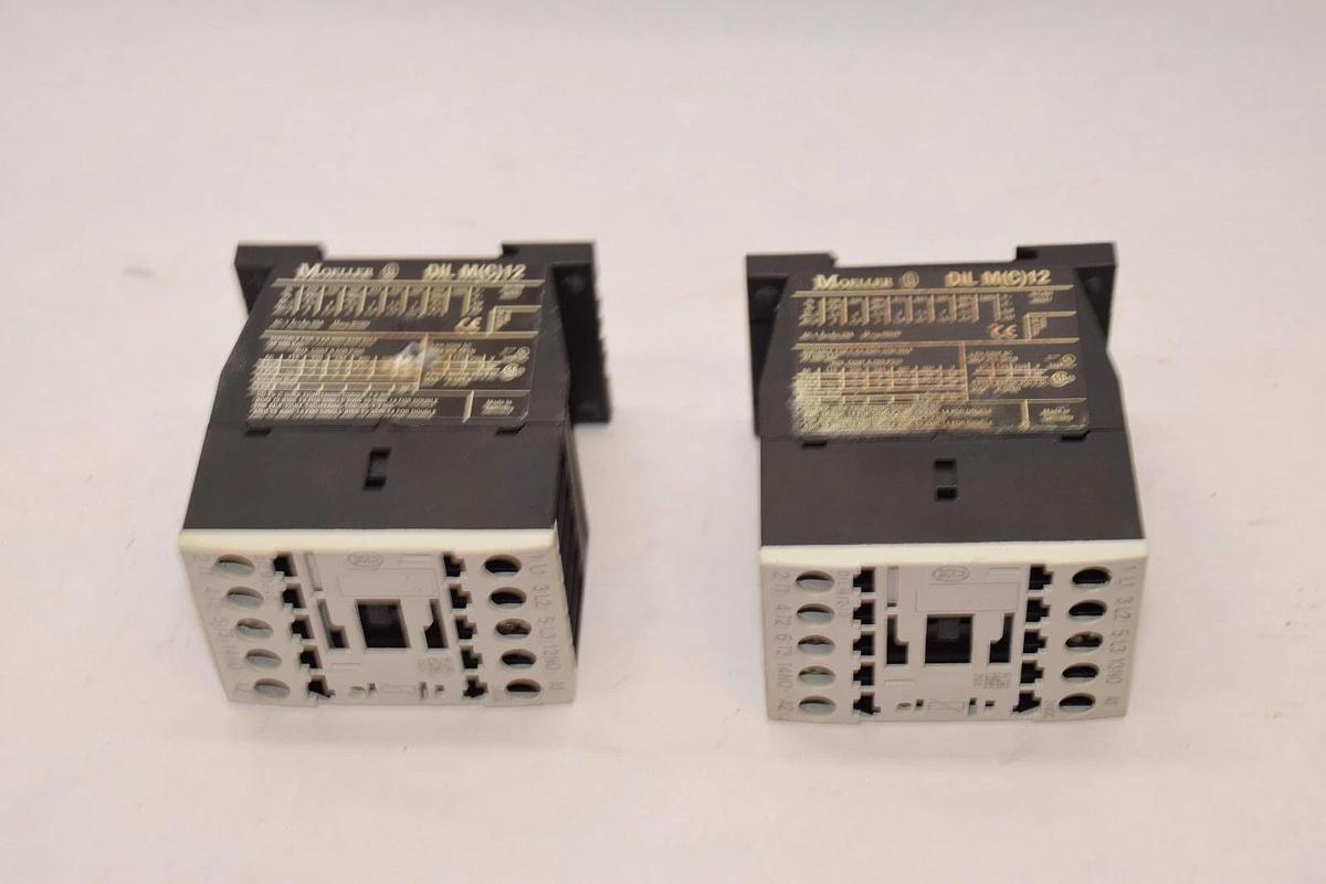 Used (Lot of 2) MOELLER DILM12-10 24Vdc Contactor
