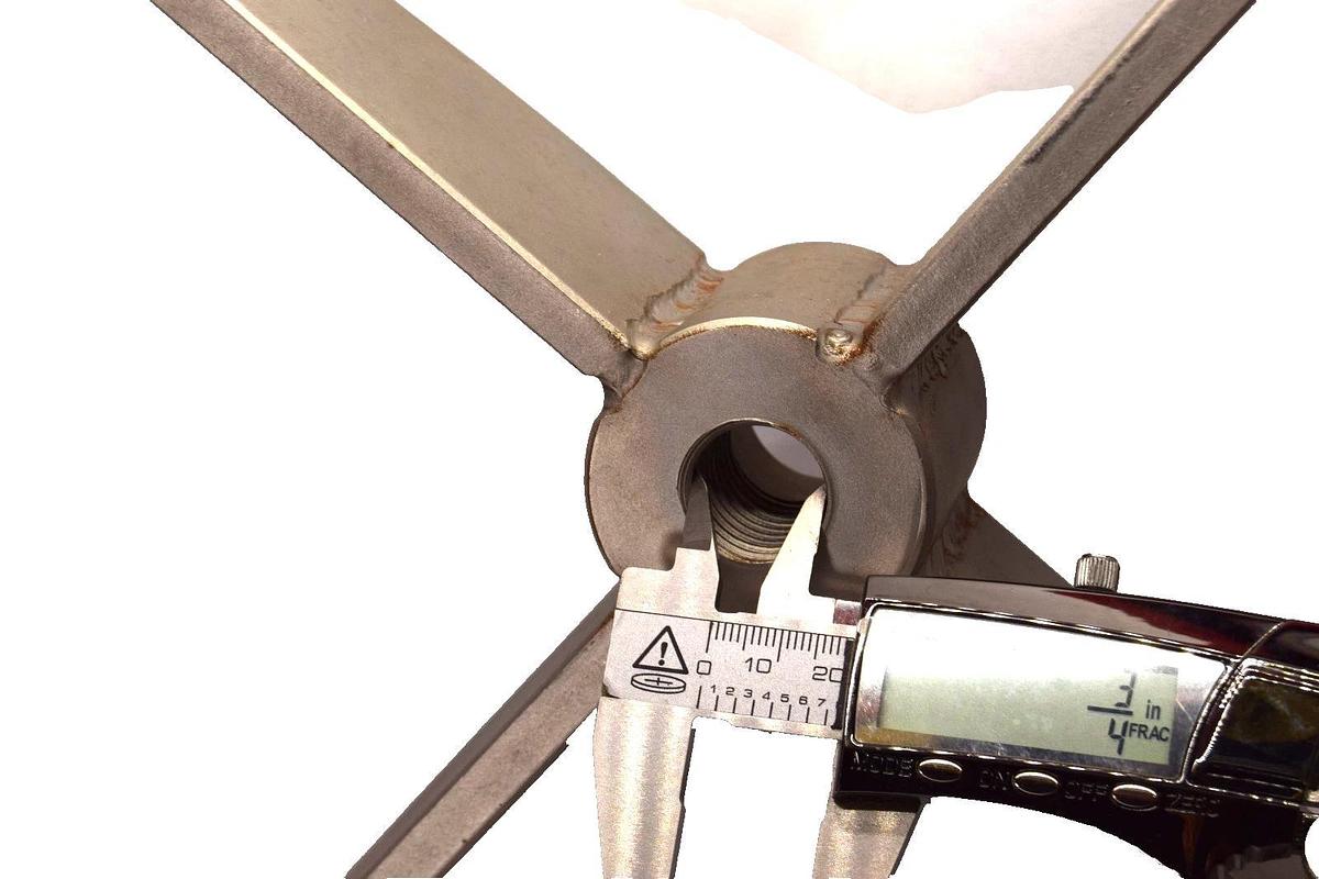 Tank Mixer Blade Attachment Stainless Steel SS 20-1/2" 1" Bore 3/4" Thread NEW