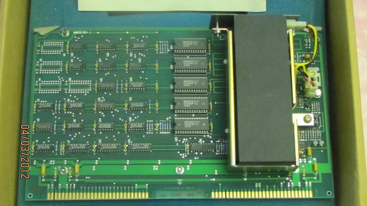 Used ALLEN BRADLEY RAM MEMORY MODULE 1772-ME16 1772 ME16 960232 REV-1 1