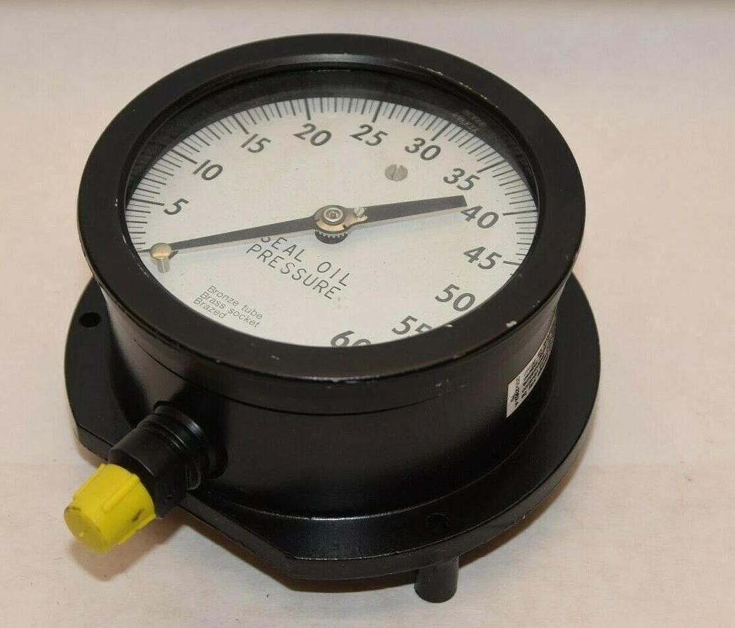 ASHCROFT 0-60psi 4" Face Duragauge Seal Oil Pressure Gauge NEW