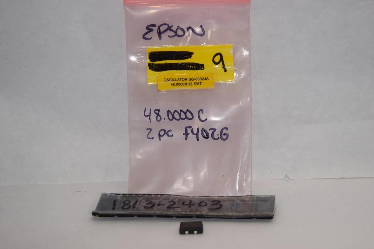 (NEW - Lot of 9) Epson SG-8002JA , 48.0000MHZ 2PC F402G Oscillator
