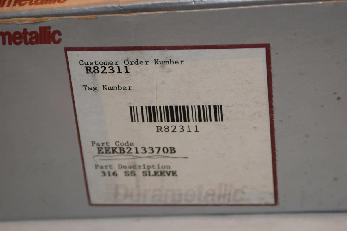 (NEW) DURA SEAL Durametallic EEKB213370B R82311 1-3/4" 316 SS Flanged Sleeve