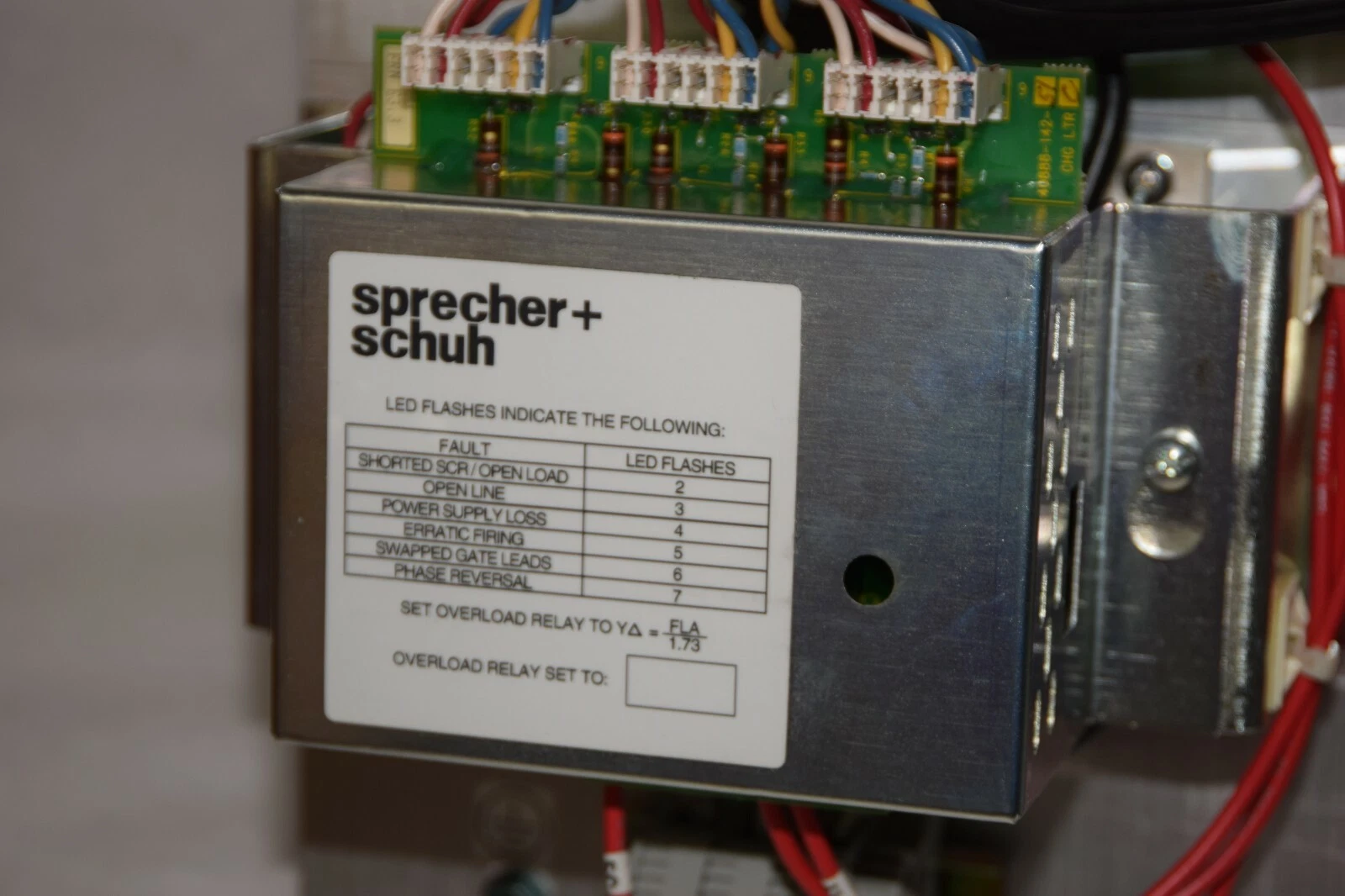 (NEW) SPRECHER + SCHUH PESC-78-240V 200-240V 3PH 50/60Hz Smart Motor Controller