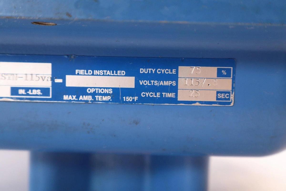 Used VALVCON Corp Valve Actuator LVW1000CK2STN-115vac LVW1000CK2STN 115v