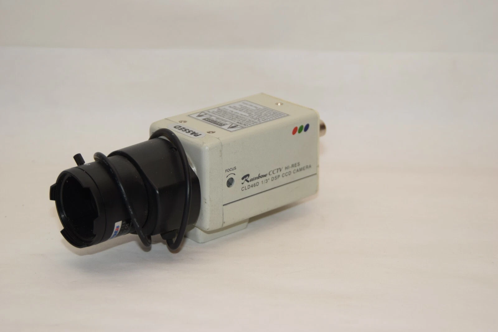 Used RAINBOW CLD46D CCTV Hi-Res 1/3" DSP 24V Security Camera W/ 2.8-12mm 1:1.3 Lens