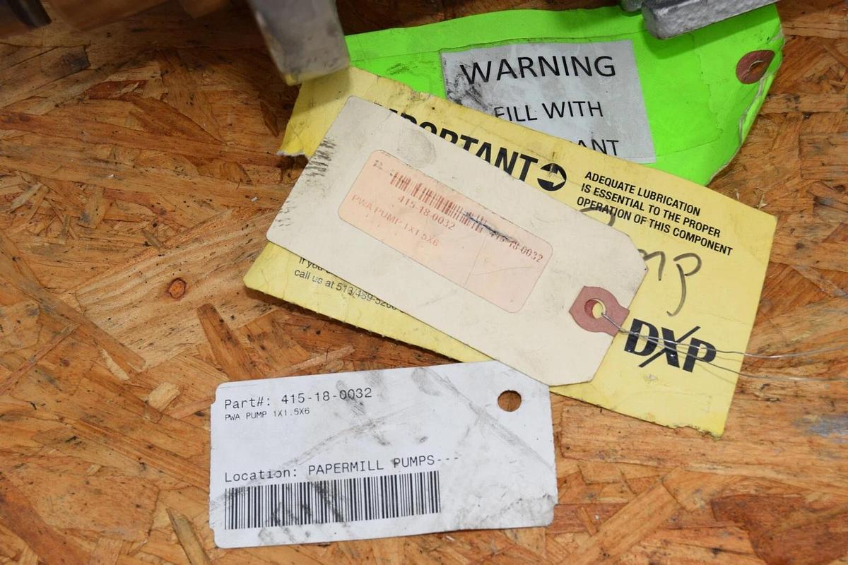PumpWorks Industrial DXP PWA Pump 415-18-0032 450160976 1x1.5x6 1x1-1/2x6 Refurb