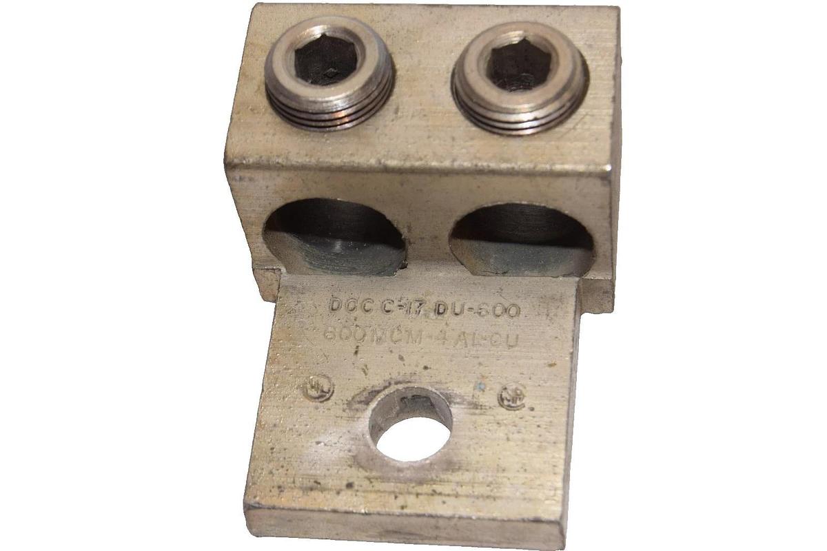DCC C-17 DU-600 600mcm-4 AL-CU Double Mechanical Lugs (New - Lot of 2)