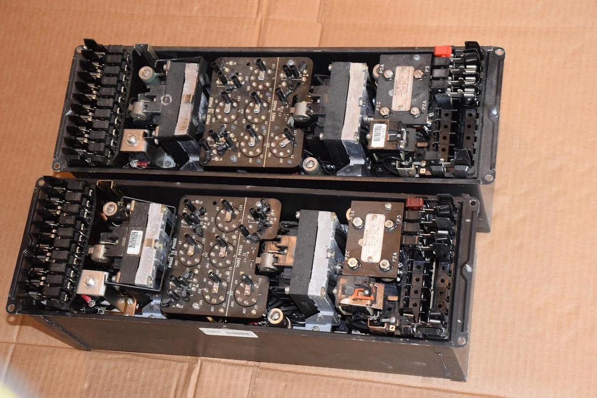 Used (Lot of 2) WESTINGHOUSE KD-10 Distance Relay 719B195A16 120V .18-3.7 Ohms