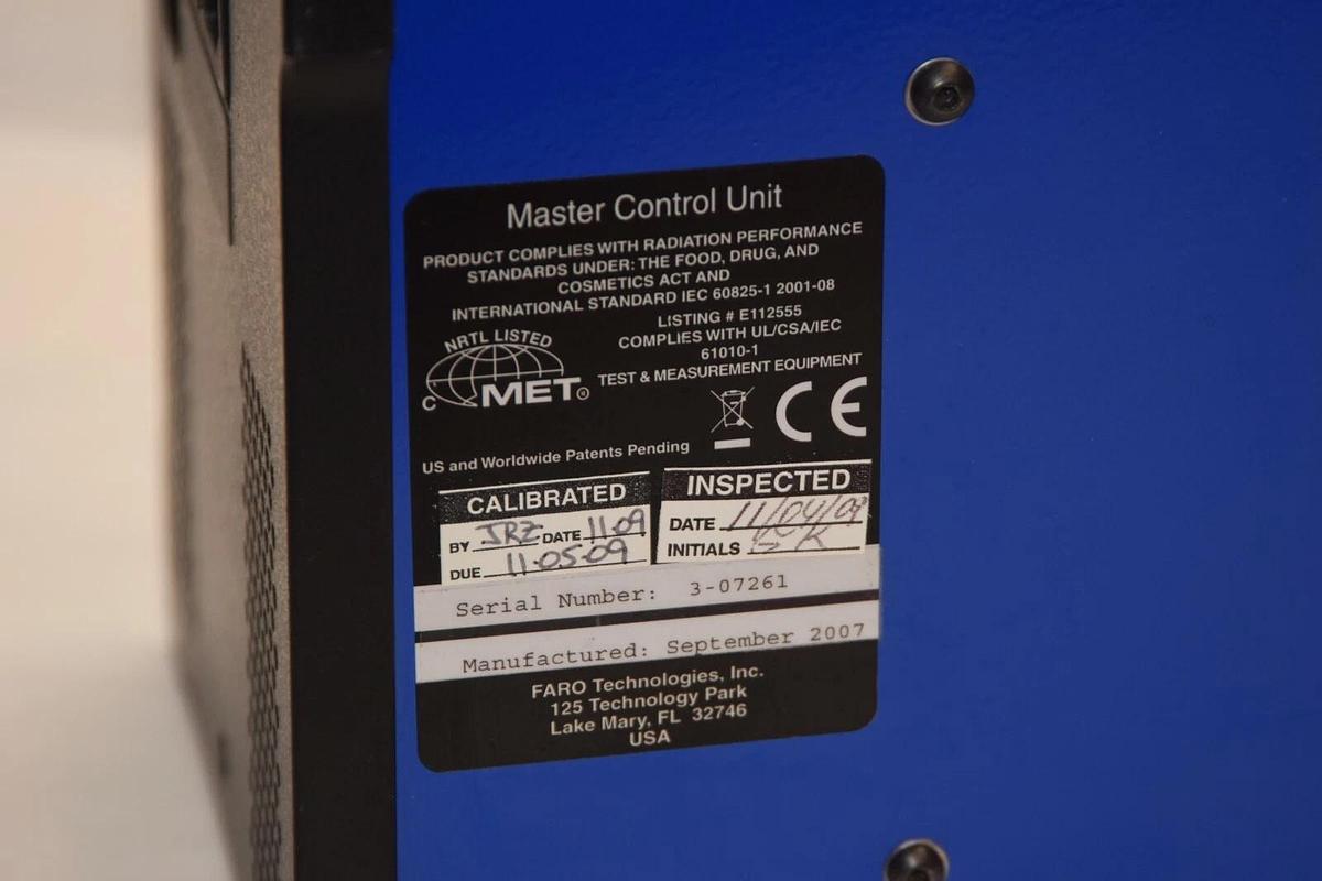 Used FARO Laser Tracker Master Control Unit for FARO Laser Tracker Vantage System