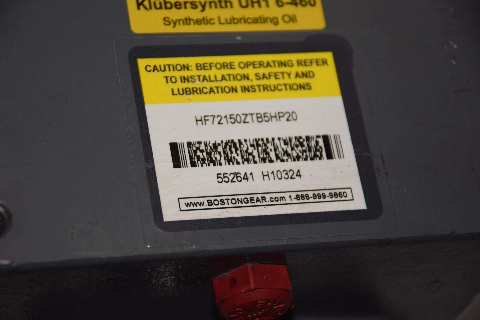 BOSTON GEAR HF72150ZTB5HP20 0.66 HP GEAR REDUCER RATIO 50 NEW