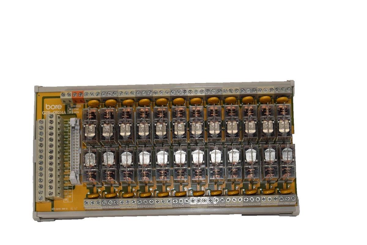 Used BORE G2R-OR24A-SP , G2R-OR24A 24Vdc 16A 24-Channel Relay Module
