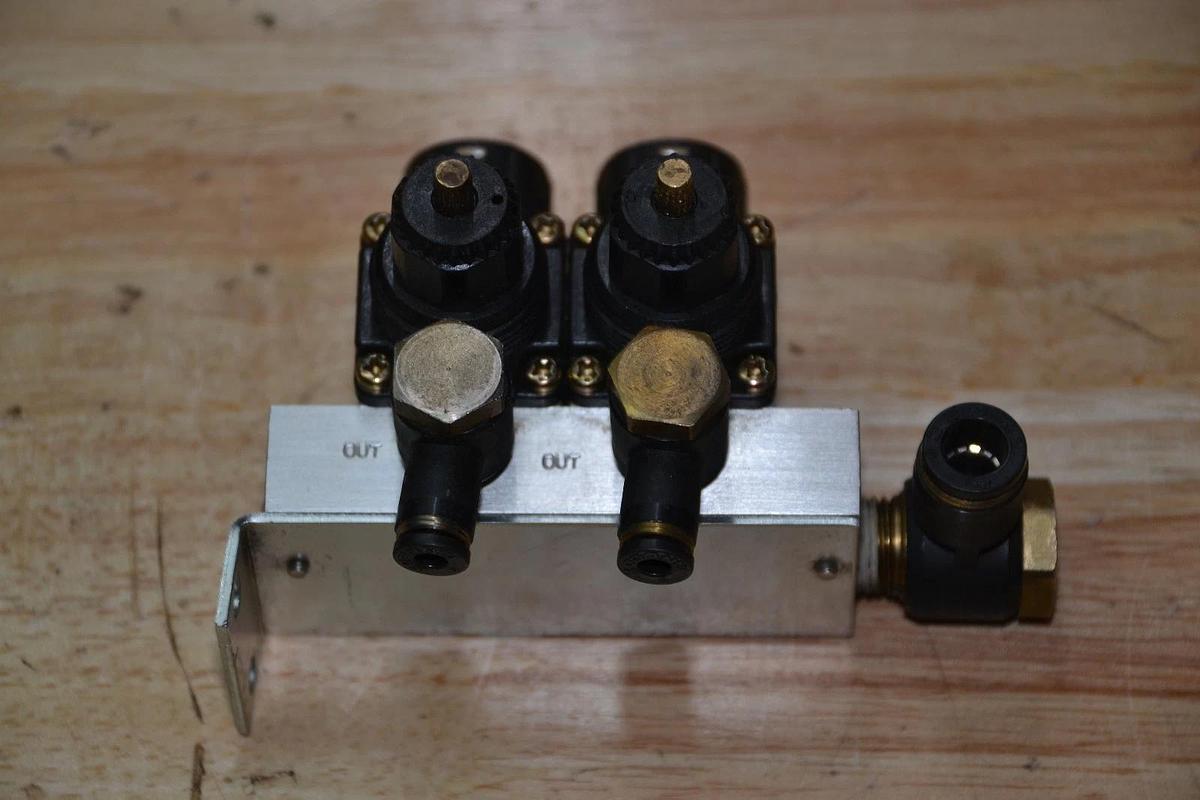 Used KOGANEI R100M2A-58W MANIFOLD REGULATOR W/MR100-23W