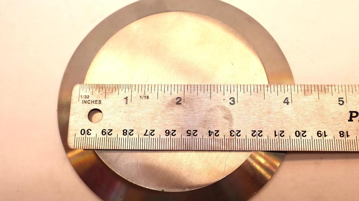 4" OD 512673 316L SS Sanitary Tri-Clamp End Cap