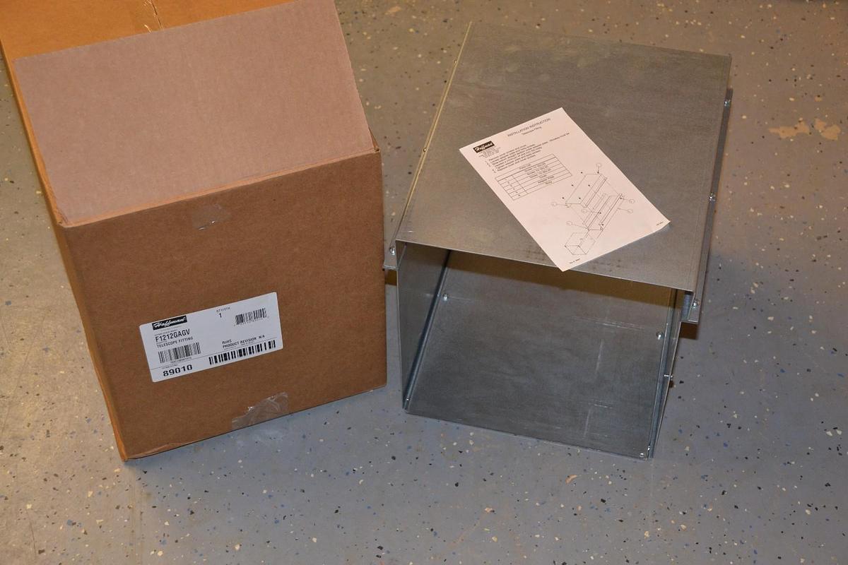 (New) Hoffman 12" Telescope Fitting Galvanized Steel F1212GAGV  wireway trough