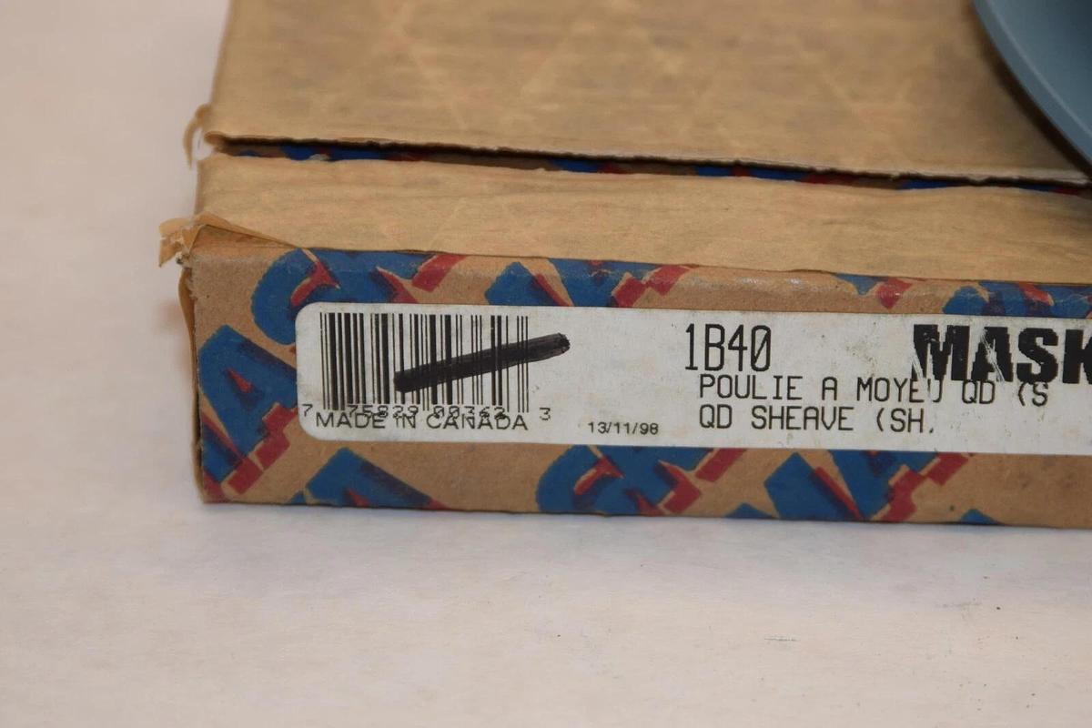 (NEW) MASKA 1B40 QD (SH) Bushing Sheave