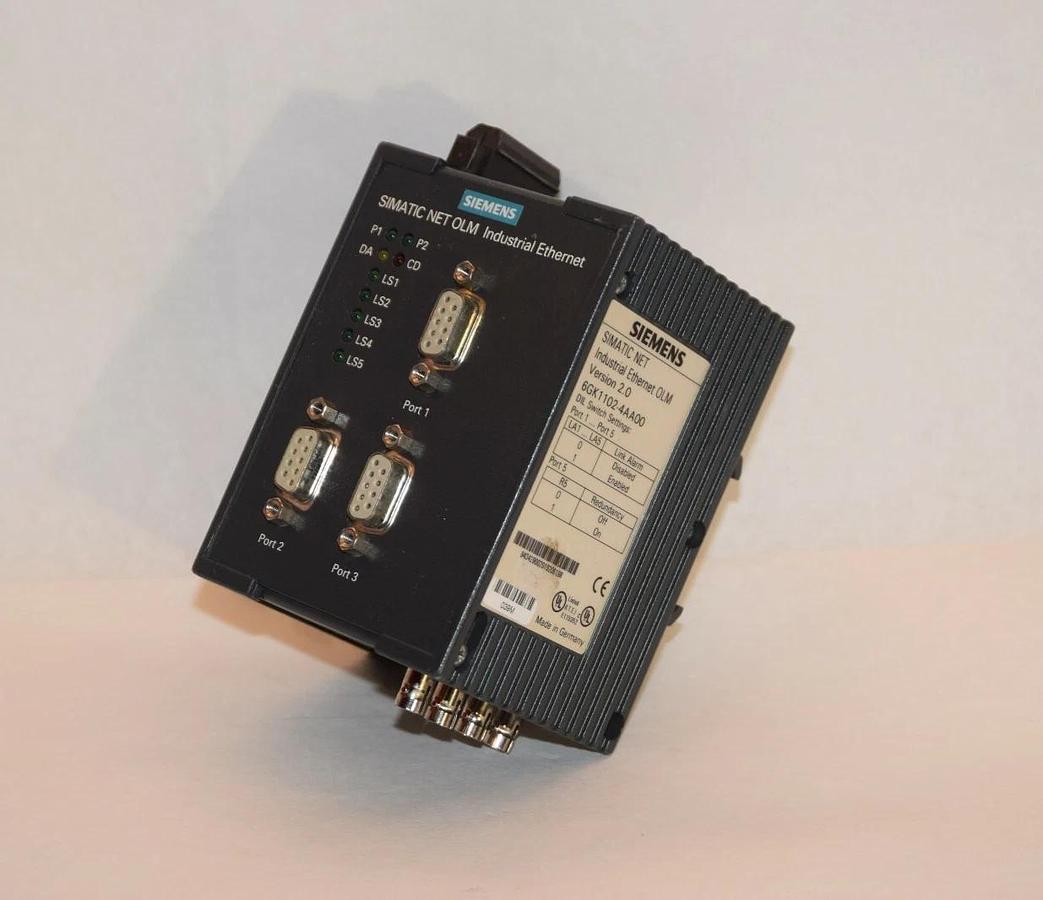 Used SIEMENS 6GK1102-4AA00 Simatic Net Verson 2.0 Industrial Ethernet OLM Module
