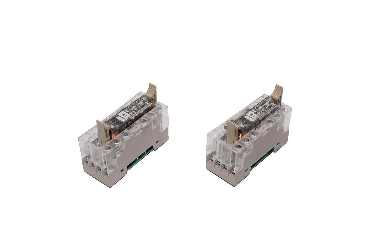 Used Omron P7SA-14F-ND, 24Vdc Safety Relay With G7SA-4A2B 24Vdc Module (Lot of 2)